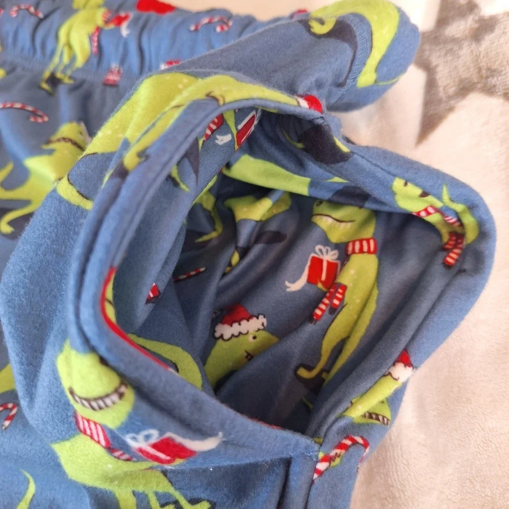 Jolly Jams TREX Dinosaur Christmas Pajama Set Mens‎ XXL Shirt Pants Holiday
